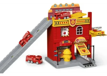 Fire, Police, Construction & City Station Playset – Assorted Toy Sets