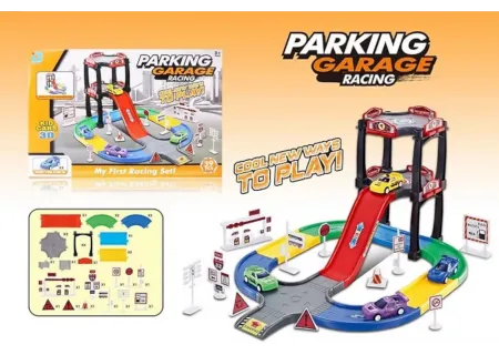 Kids' Parking Garage Racing Track – Fast Cars & Fun Playset
