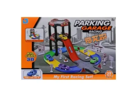 Kids' Parking Garage Racing Track – Fast Cars & Fun Playset