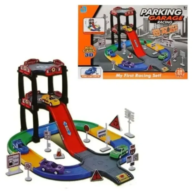 Kids' Parking Garage Racing Track – Fast Cars & Fun Playset Kids' Parking Garage Racing Track – Fast Cars & Fun Playset
