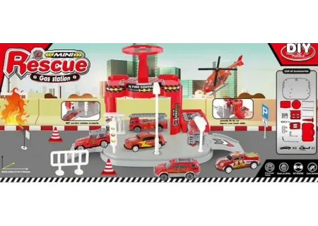 Emergency & Service Vehicle Toy Pack – 4 Assorted Types