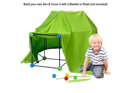 Build Your Own DIY Den – Kids' Indoor & Outdoor Fort Building Kit