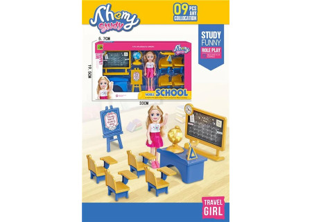 School & Hospital Playset with Doll – Educational & Imaginative Toy