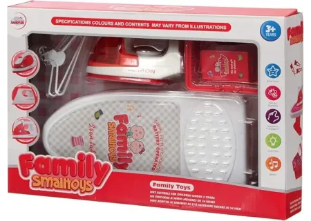 Kids' Battery Powered Iron & Ironing Board Playset with Accessories