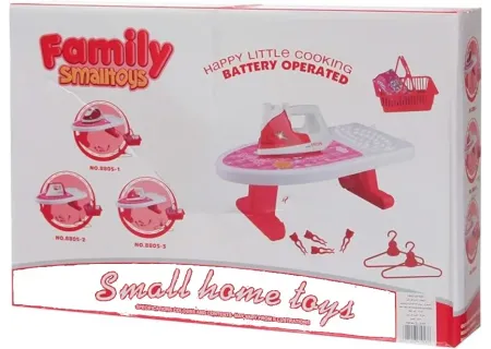 Kids' Battery Powered Iron & Ironing Board Playset with Accessories
