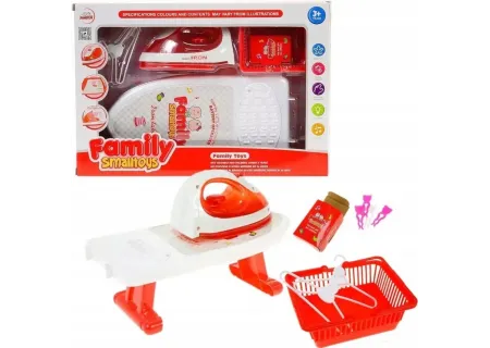 Kids' Battery Powered Iron & Ironing Board Playset with Accessories
