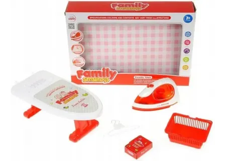 Kids' Battery Powered Iron & Ironing Board Playset with Accessories