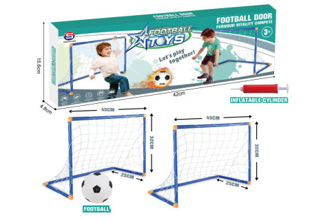 Football Door Set with 2 Nets - 45x32x25cm