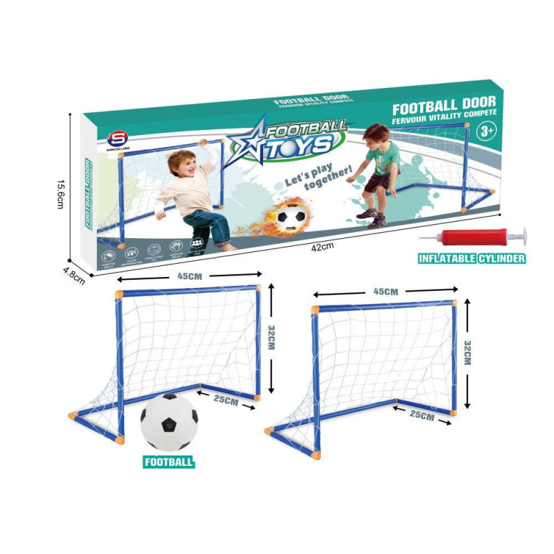 Football Door Set with 2 Nets - 45x32x25cm Football Door Set with 2 Nets - 45x32x25cm