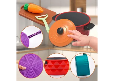 My Family Kitchenware Set - Hard Plastic Playset for Kids
