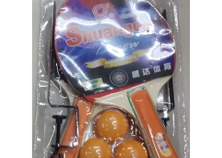 Table Tennis Bats with Net and Ball - PVC Set