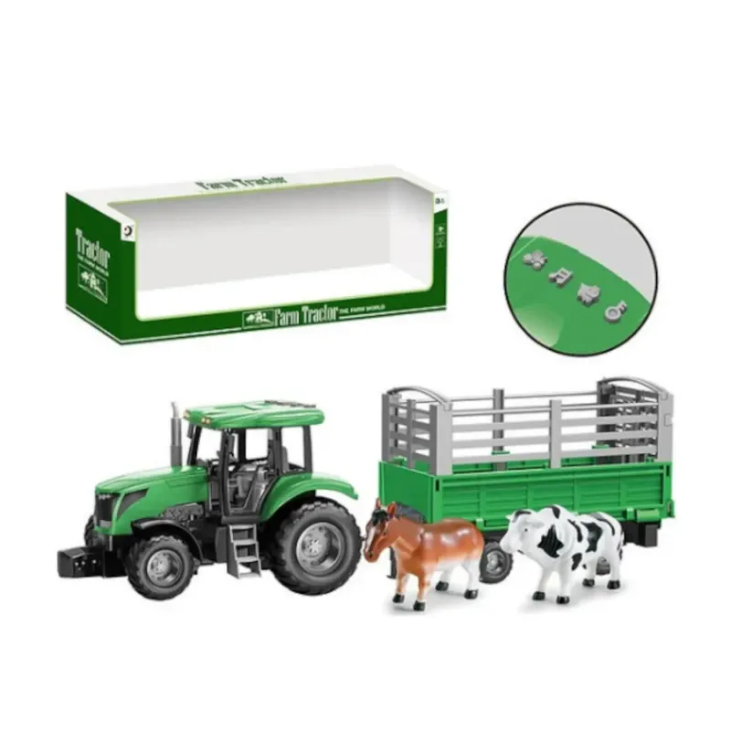 Farm Truck Tractor with Sounds and Animal 43cm - Interactive Farm Play Farm Truck Tractor with Sounds and Animal 43cm - Interactive Farm Play