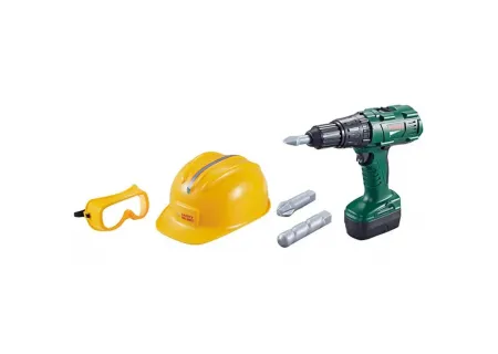 Kids Electric Drill Toy Set with Helmet & Safety Goggles | Fun & Safe