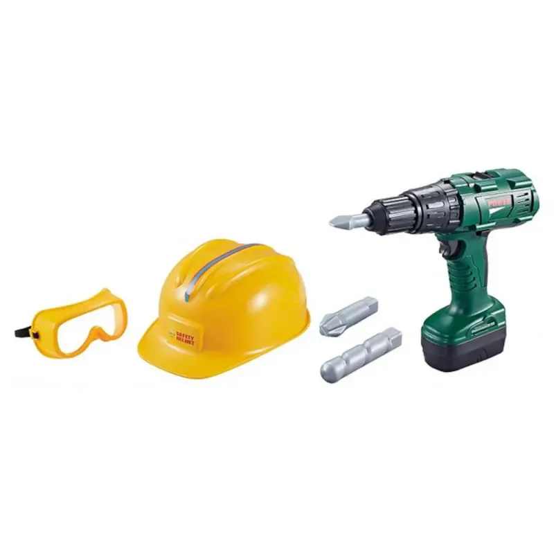 Kids Electric Drill Toy Set with Helmet & Safety Goggles | Fun & Safe Kids Electric Drill Toy Set with Helmet & Safety Goggles | Fun & Safe