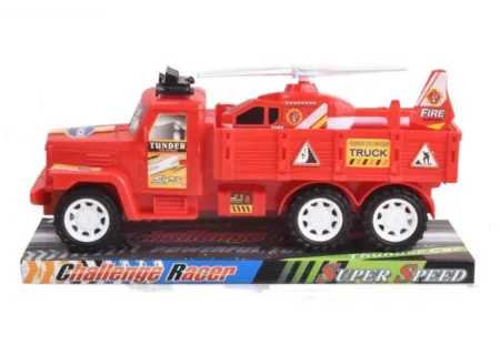 Fire Engine & Helicopter - Tub Playset for Kids' Rescue Adventures