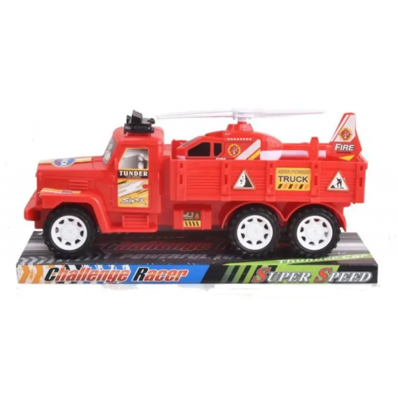 Fire Engine & Helicopter - Tub Playset for Kids' Rescue Adventures Fire Engine & Helicopter - Tub Playset for Kids' Rescue Adventures