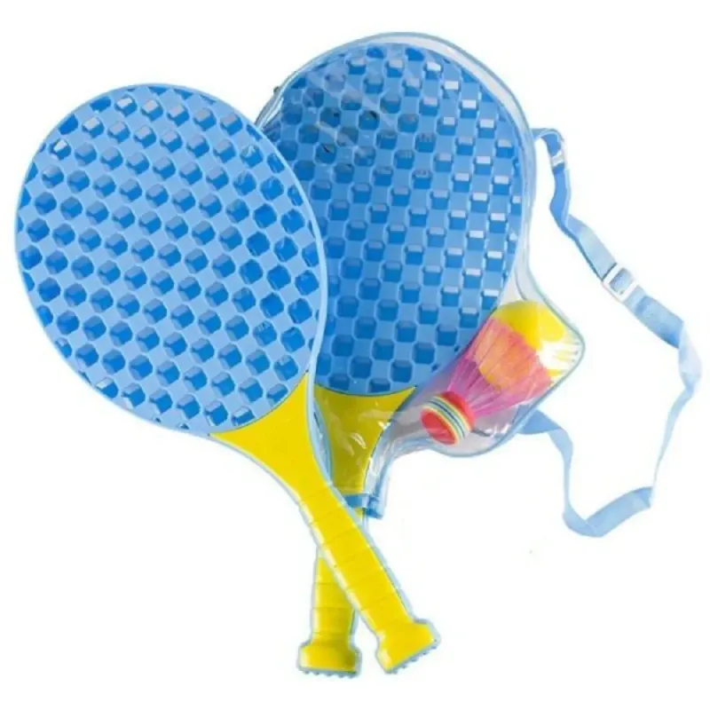 Thick Racket Set with Ball & Shuttlecock in Bag | Multi-Sport Fun