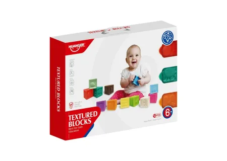 Soft Plastic Baby Blocks – 12pcs Educational Building Toys for Toddler