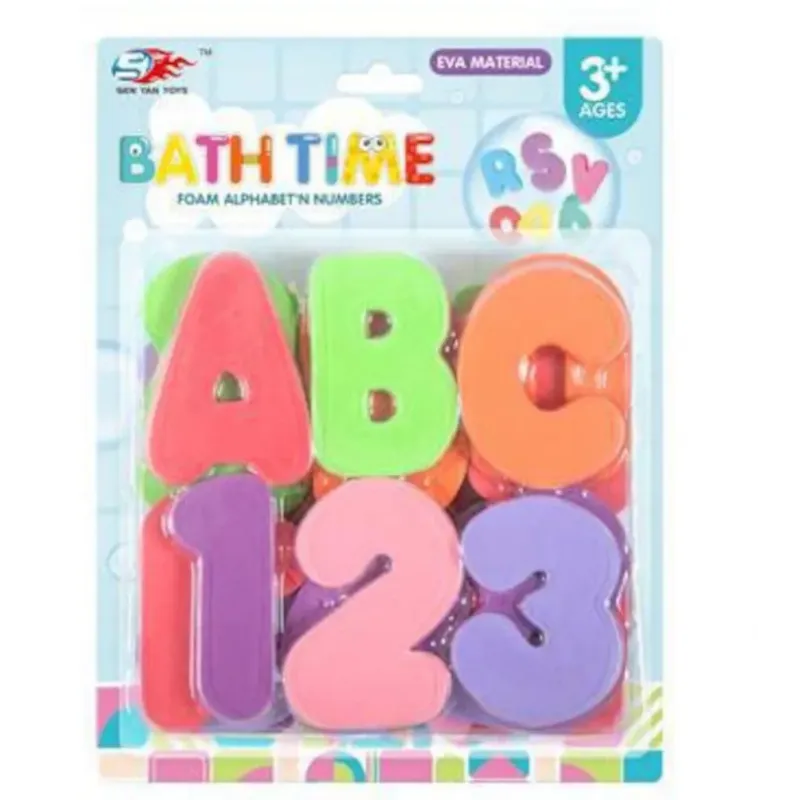 Bath Time Letters and Numbers Toy Set