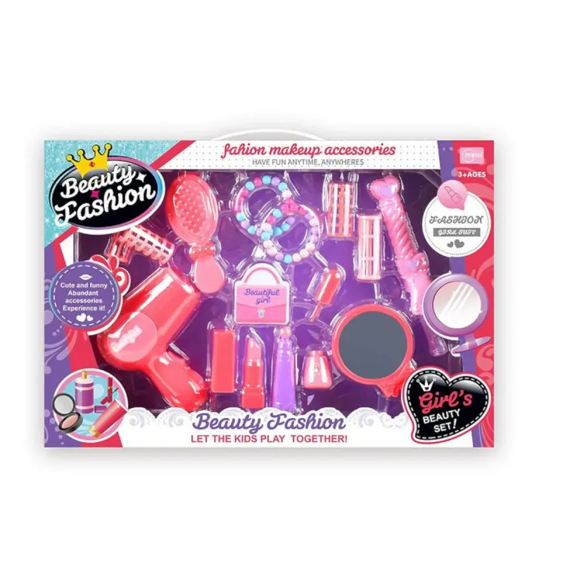 Kids Pretend Makeup & Dress-Up Play Set | Safe Beauty Fashion Toy Kids Pretend Makeup & Dress-Up Play Set | Safe Beauty Fashion Toy
