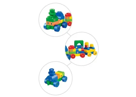 Train Blocks Set for Kids – 82 Pcs Creative Building Toy