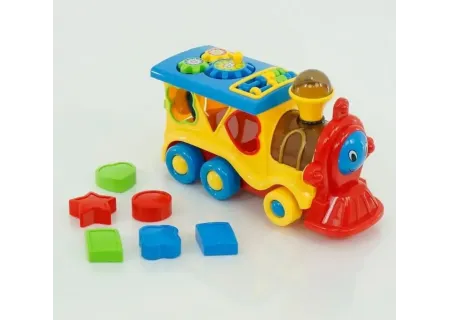 Happy Train Bump and Go – Interactive Toy Train with Lights & Projecto