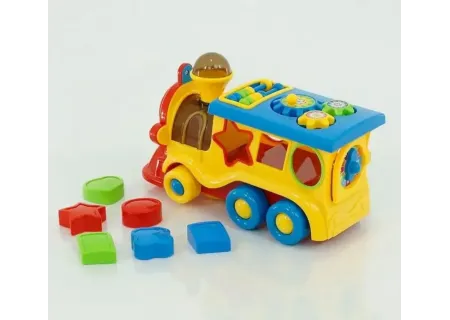 Happy Train Bump and Go – Interactive Toy Train with Lights & Projecto