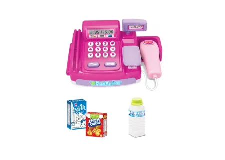 Deluxe Toy Cash Register – Kids Pretend Play Checkout & Scanner Set