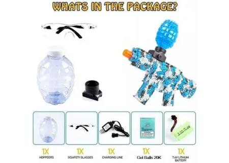 "Water Bullet Gun with Rechargeable Batteries – Fun and Eco-Friendly P