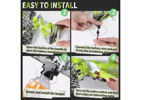 "Water Bullet Gun with Rechargeable Batteries – Fun and Eco-Friendly P