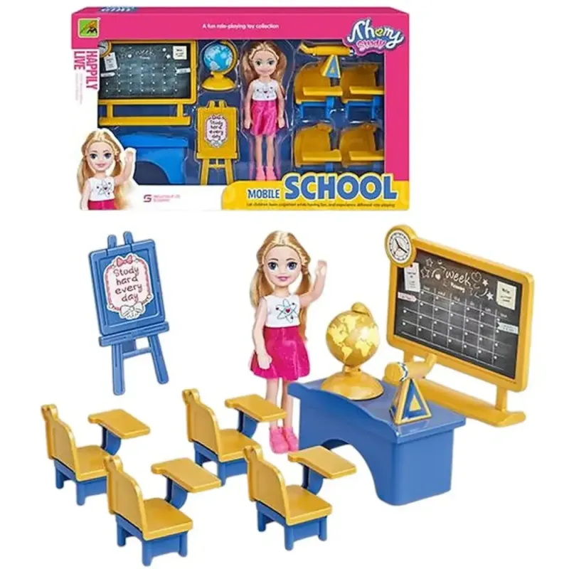 School & Hospital Playset with Doll – Educational & Imaginative Toy School & Hospital Playset with Doll – Educational & Imaginative Toy