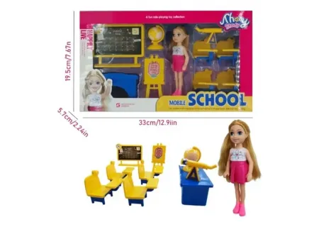 School & Hospital Playset with Doll – Educational & Imaginative Toy