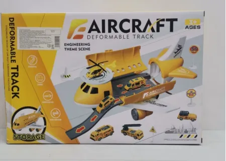 Multi-Function Aircraft Storage & Transport Playset - Interactive Toy