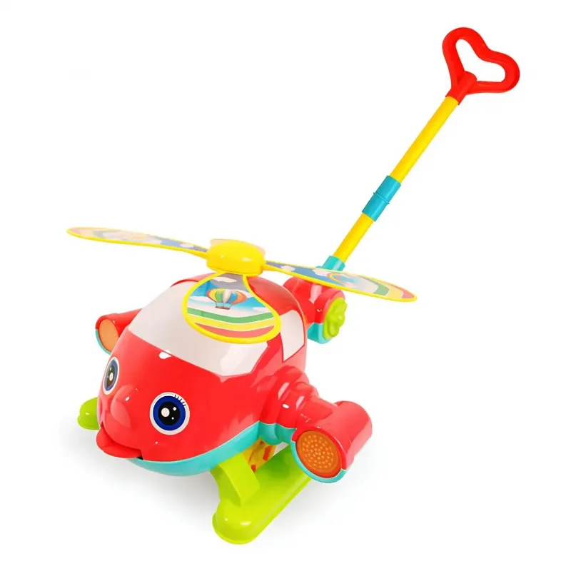 Meshbag Plane Push Toy with Tongue Out Feature