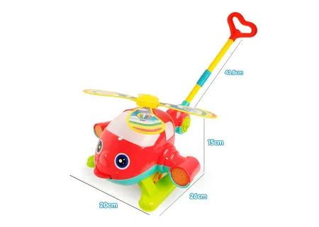 Meshbag Plane Push Toy with Tongue Out Feature