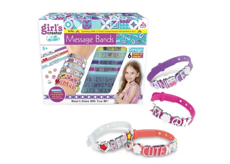 Message Bracelets 12 Pack for Creative Play