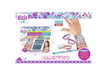 Message Bracelets 12 Pack for Creative Play