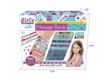 Message Bracelets 12 Pack for Creative Play