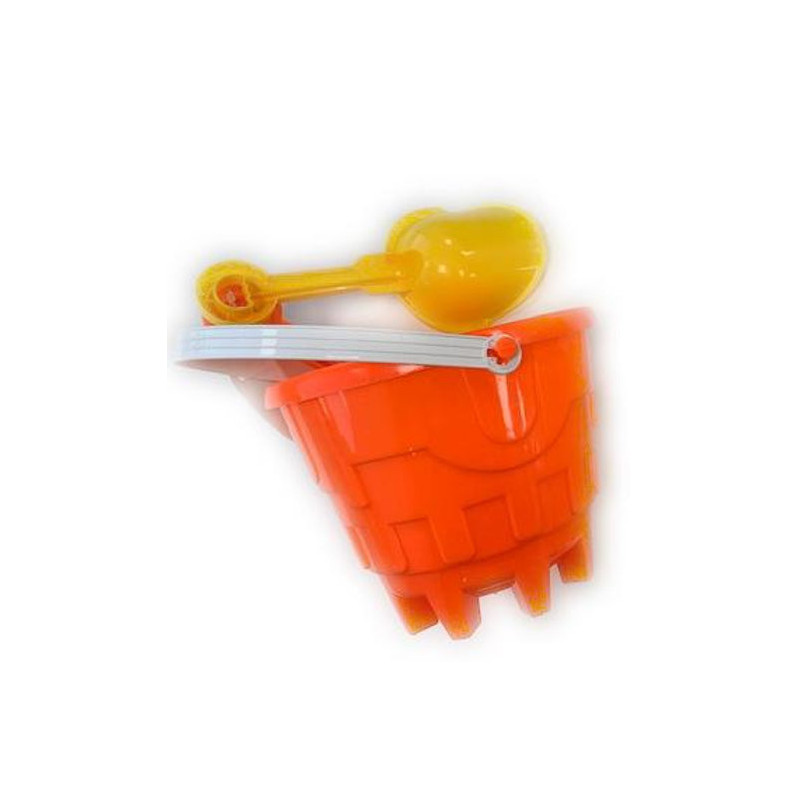 Castle Bucket with Spade - 16cm Beach Sand Play Set Castle Bucket with Spade - 16cm Beach Sand Play Set