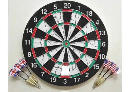 PVC Dart Board Set - 17 Inch with Darts