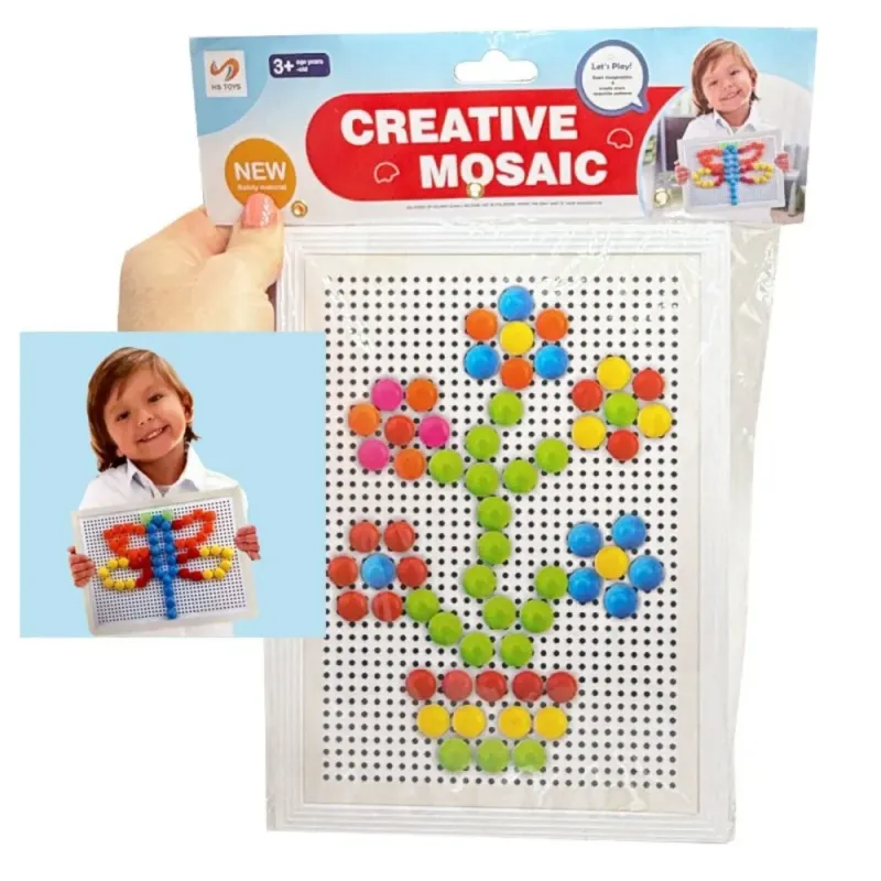 Creative Mosaic Mushroom Nails Set for Building Fun Creative Mosaic Mushroom Nails Set for Building Fun