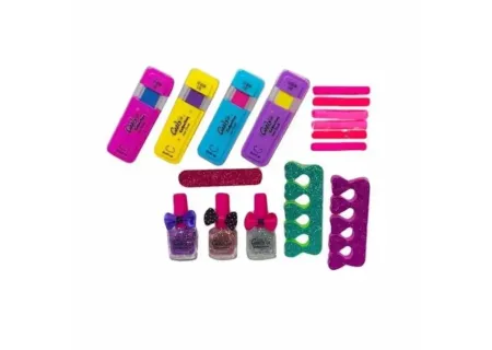 Bxd Hair Chalk and Nail Set - Fun Hair and Nail Makeover Kit for Kids