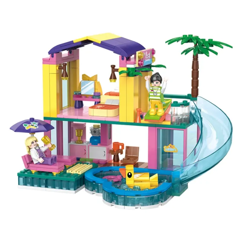 Cogo Blocks Villa Resort & Pool - 390 Piece Building Set for Kids Cogo Blocks Villa Resort & Pool - 390 Piece Building Set for Kids