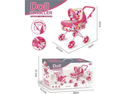 Doll Iron Stroller - Classic & Durable Toy for Imaginative Play