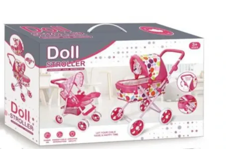 Doll Iron Stroller - Classic & Durable Toy for Imaginative Play