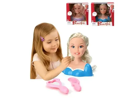Beauty Doll Head & Hair Accessories Kit - Style & Learn!
