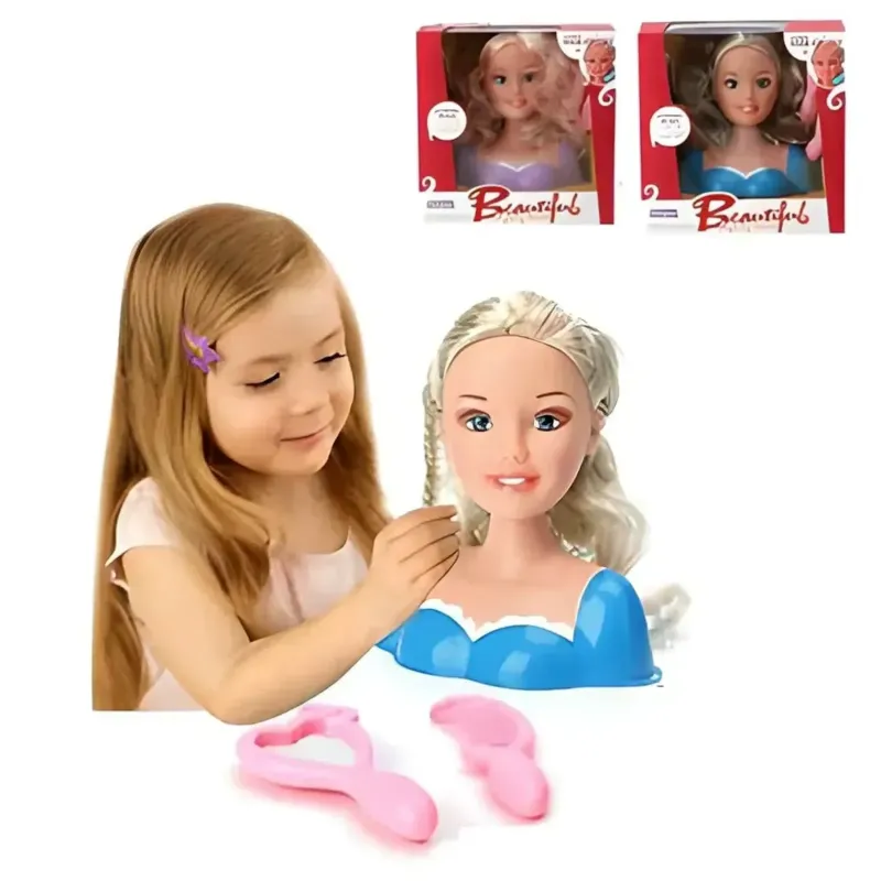 Beauty Doll Head & Hair Accessories Kit - Style & Learn!