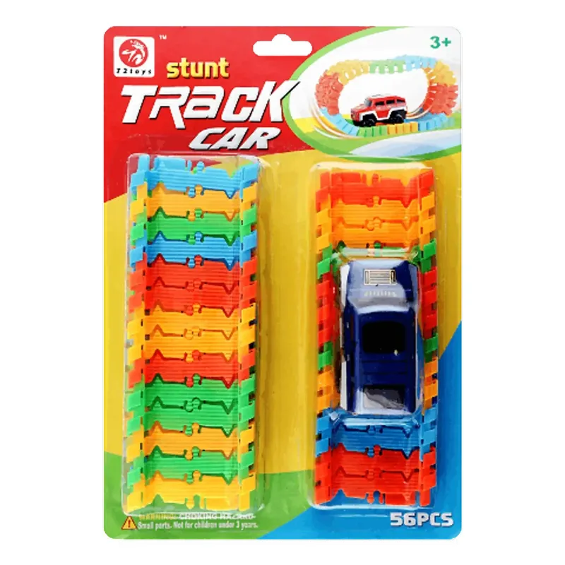 Magic Track & Battery Operated 56pcs - Flexible Toy Car Race Track Set Magic Track & Battery Operated 56pcs - Flexible Toy Car Race Track Set