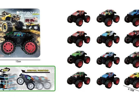 Carded Across the Desert Stunt Car – High-Speed Off-Road Adventure Toy