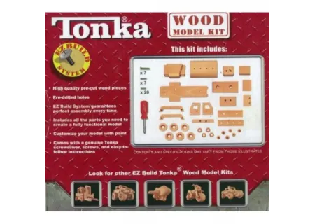 Tonka Wooden DIY Truck - Bxd Construction Playset for Kids